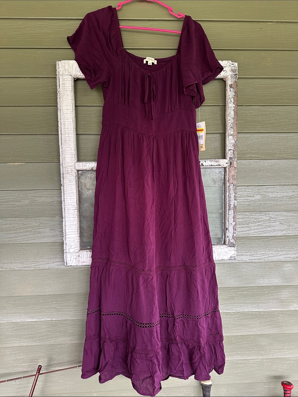 Rewind Plum Tiered Maxi Dress